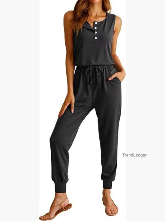 Pants - Sleeveless Tank & Jogger Pant Set - S-XXL Loungewear